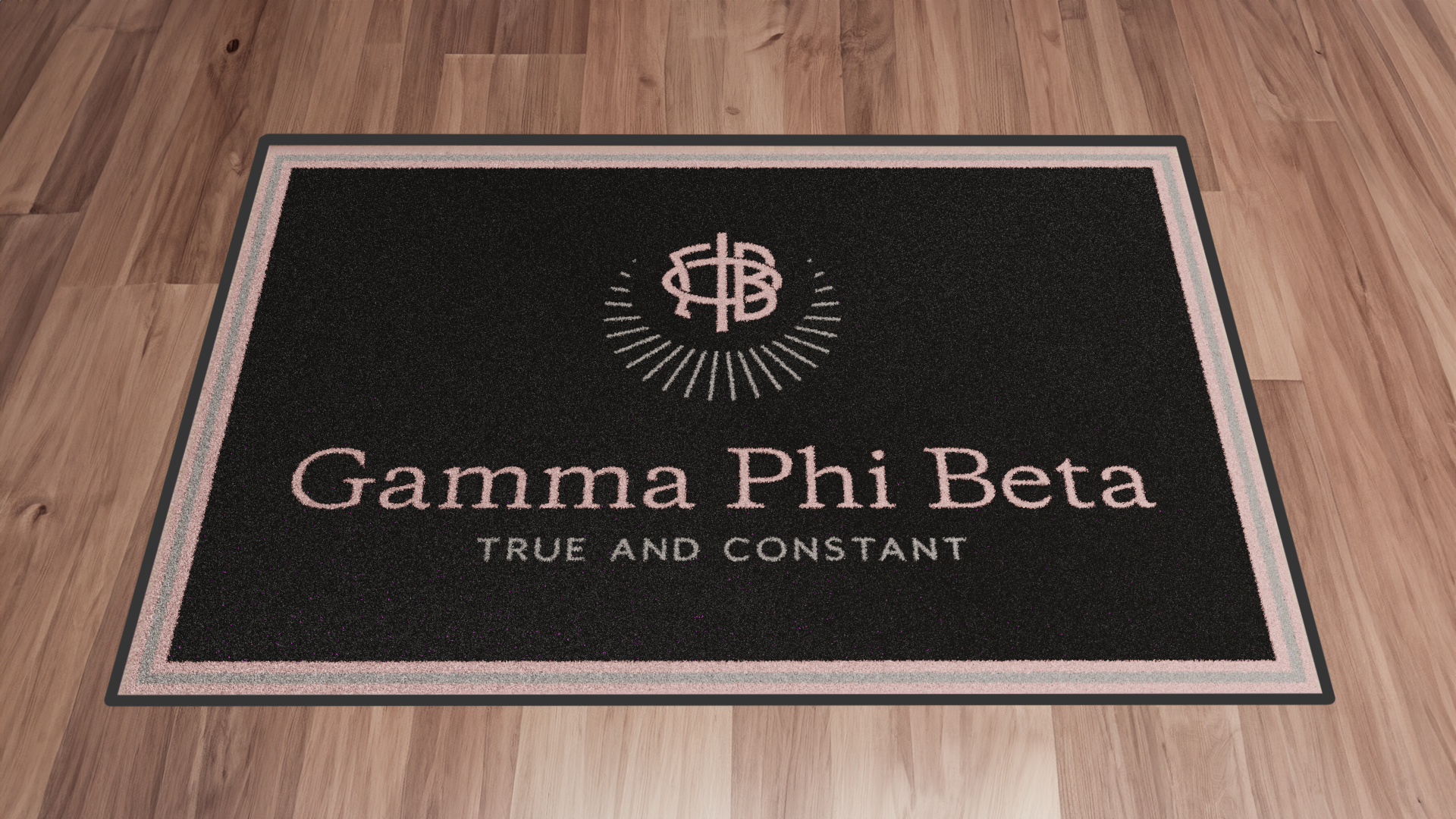 Gamma Phi Beta "Spirit" Mat (2' x 3') - Greek-Rugs.com