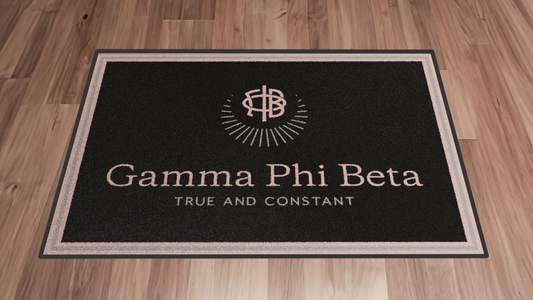 Gamma Phi Beta "Spirit" Mat (2' x 3')