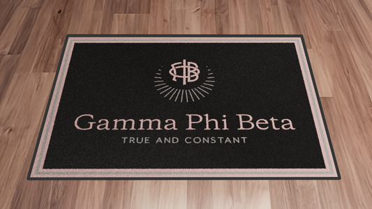 Gamma Phi Beta "Spirit" Mat (4' x 6')