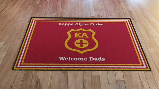 Kappa Alpha Order "Dads" Mat (4' x 6') - Greek-Rugs.com