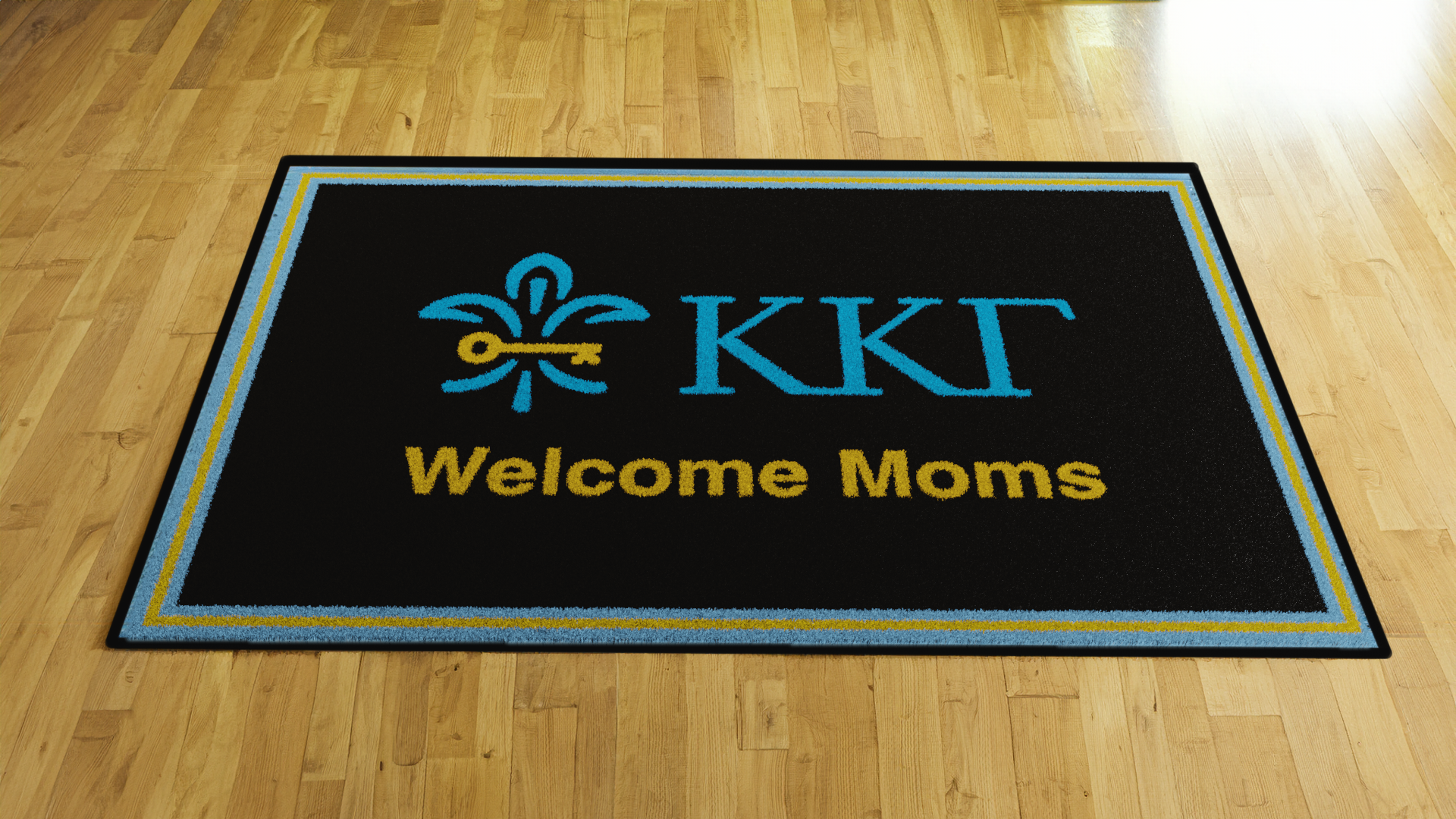 Kappa Kappa Gamma "Moms" Mat (4' x 6') - Greek-Rugs.com