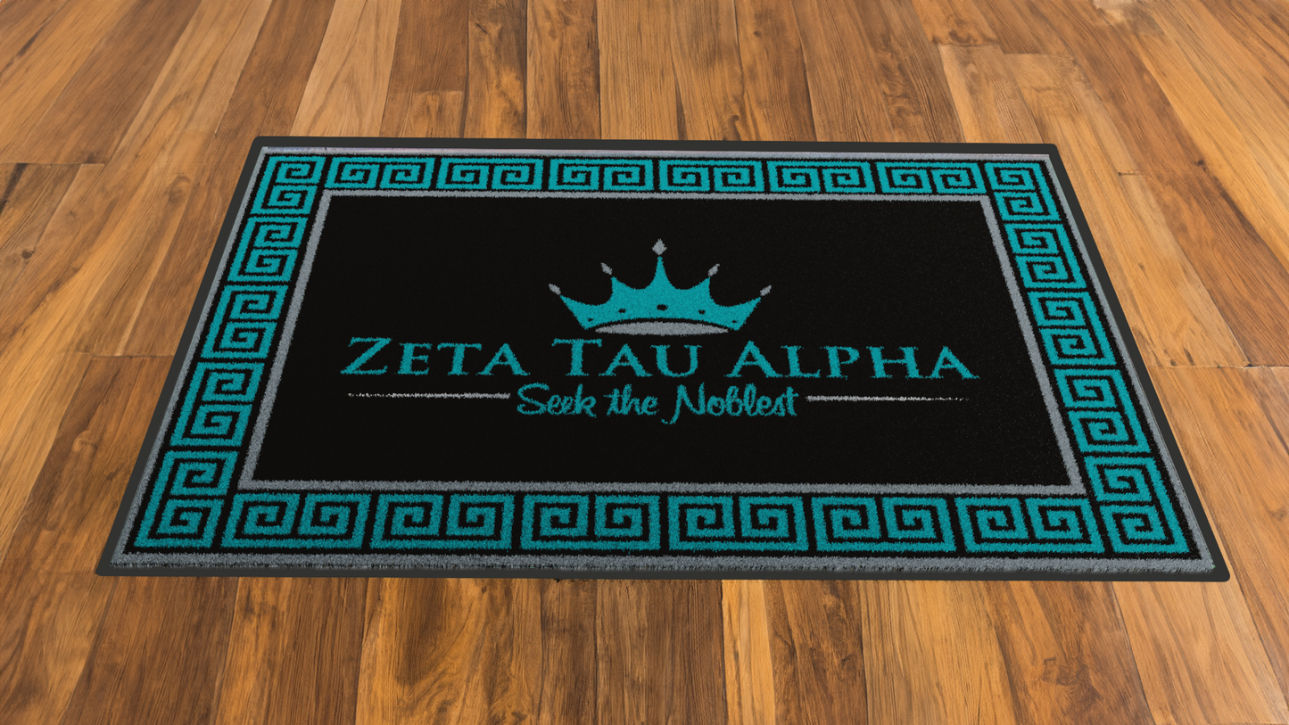 Zeta Tau Alpha "Spirit" Mat (2' x 3') - Greek-Rugs.com