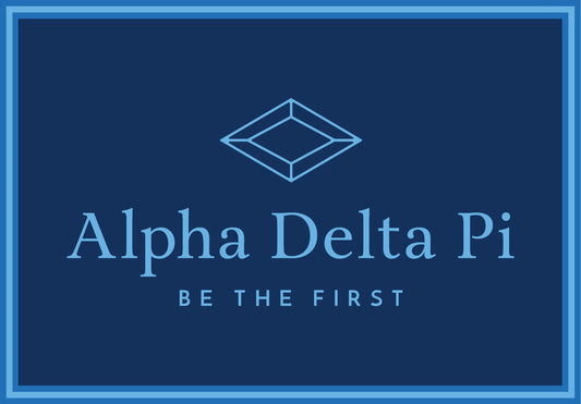 Alpha Delta Pi "Spirit" Mat (2' x 3') - Greek-Rugs.com