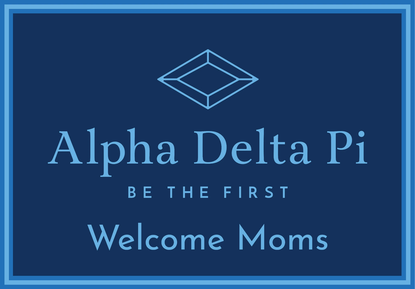 Alpha Delta Pi "Moms" Mat (4' x 6') - Greek-Rugs.com