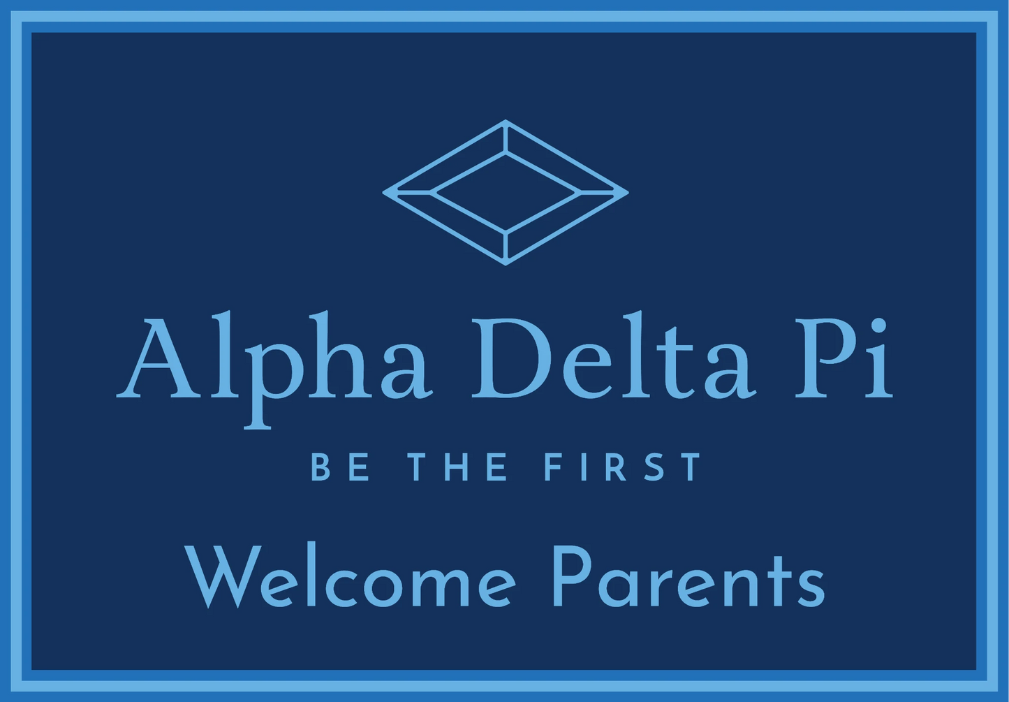 Alpha Delta Pi "Parents" Mat (4' x 6') - Greek-Rugs.com