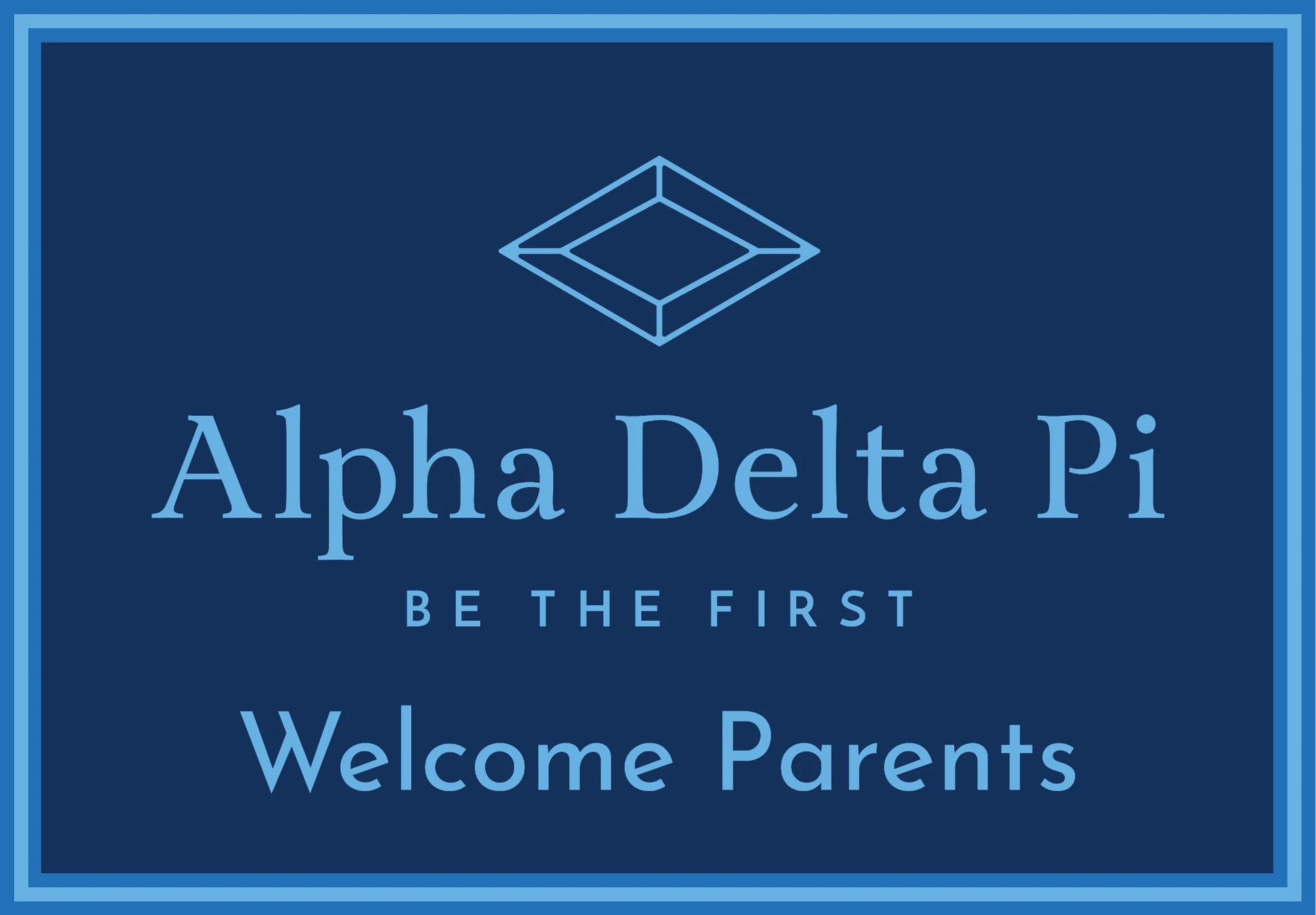 Alpha Delta Pi "Parents" Mat (4' x 6') - Greek-Rugs.com