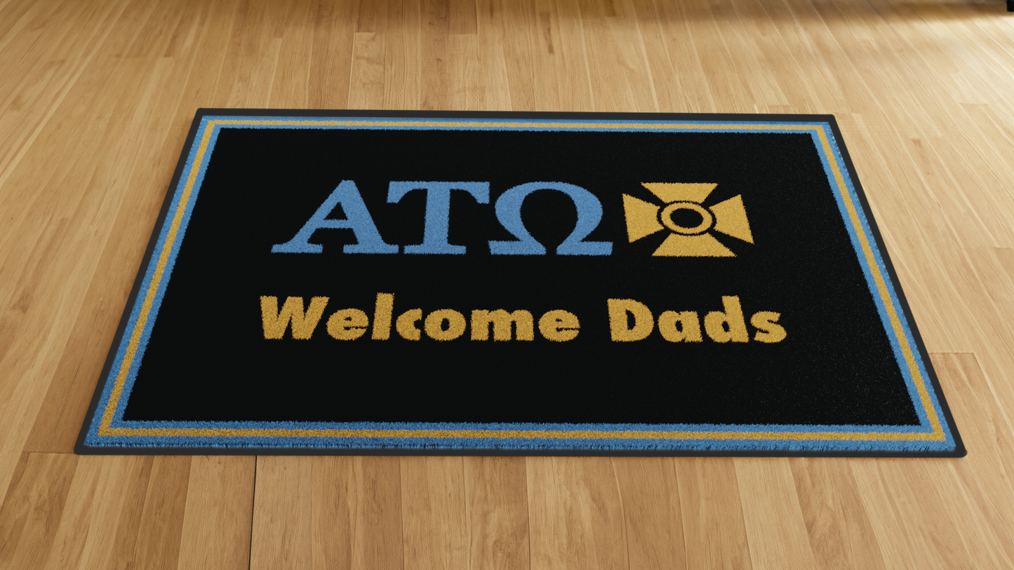 Alpha Tau Omega "Dads" Mat (4' x 6') - Greek-Rugs.com