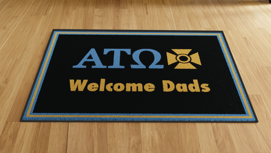 Alpha Tau Omega "Dads" Mat (4' x 6') - Greek-Rugs.com