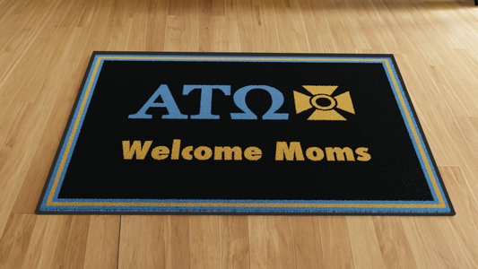 Alpha Tau Omega "Moms" Mat (4' x 6') - Greek-Rugs.com