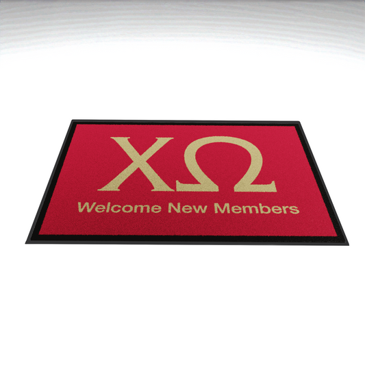 Chi Omega "New Members" Mat (4' x 6')