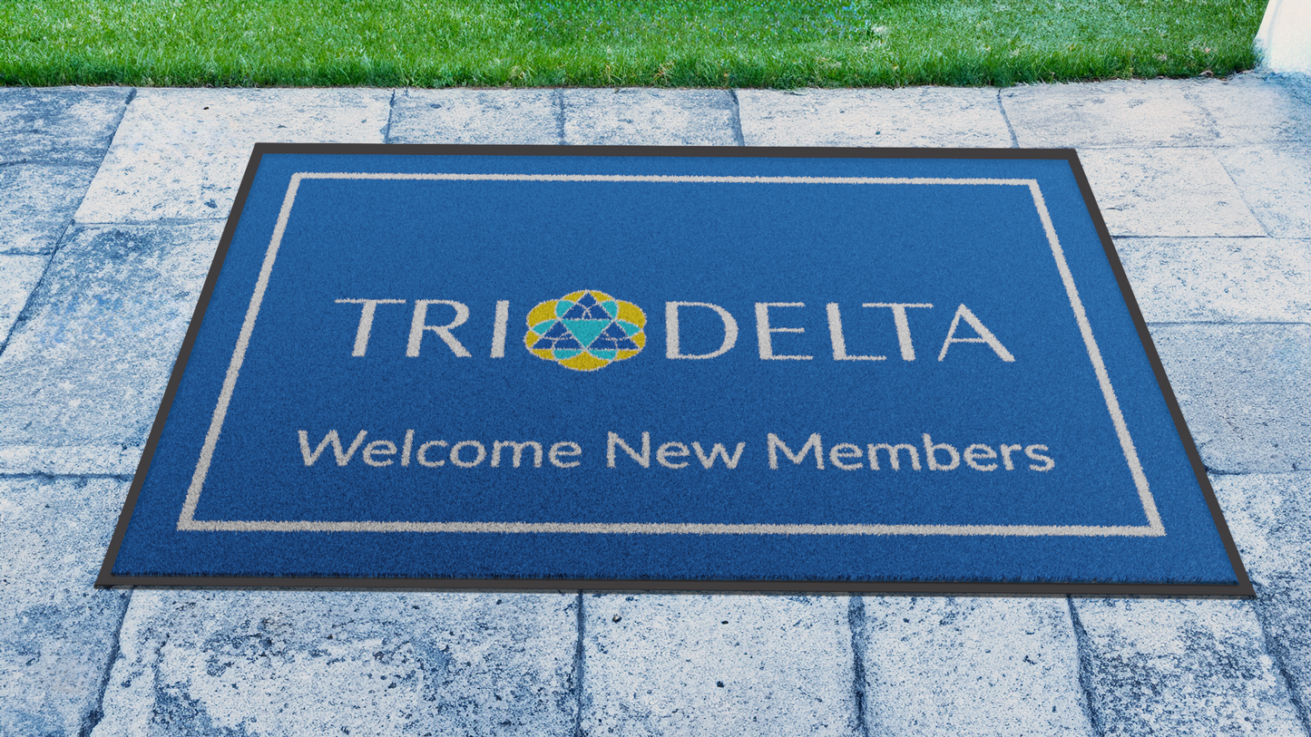 Delta Delta Delta "New Members" Mat (4' x 6')