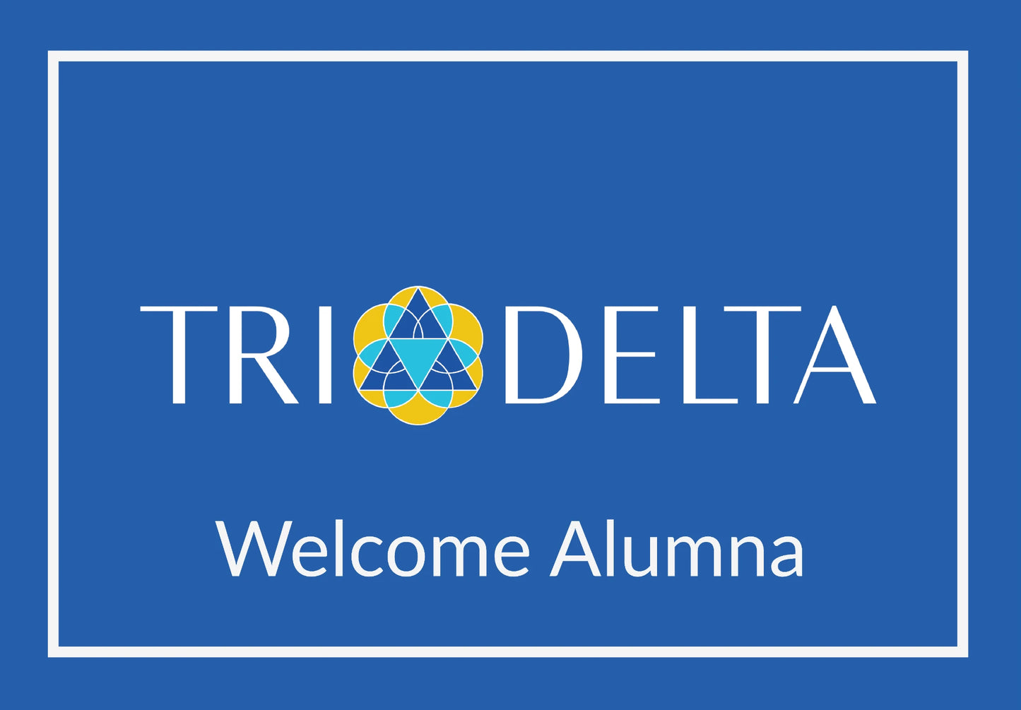 Delta Delta Delta "Alumna" Mat (4' x 6')