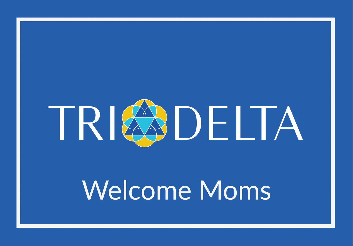 Delta Delta Delta "Moms" Mat (4' x 6')