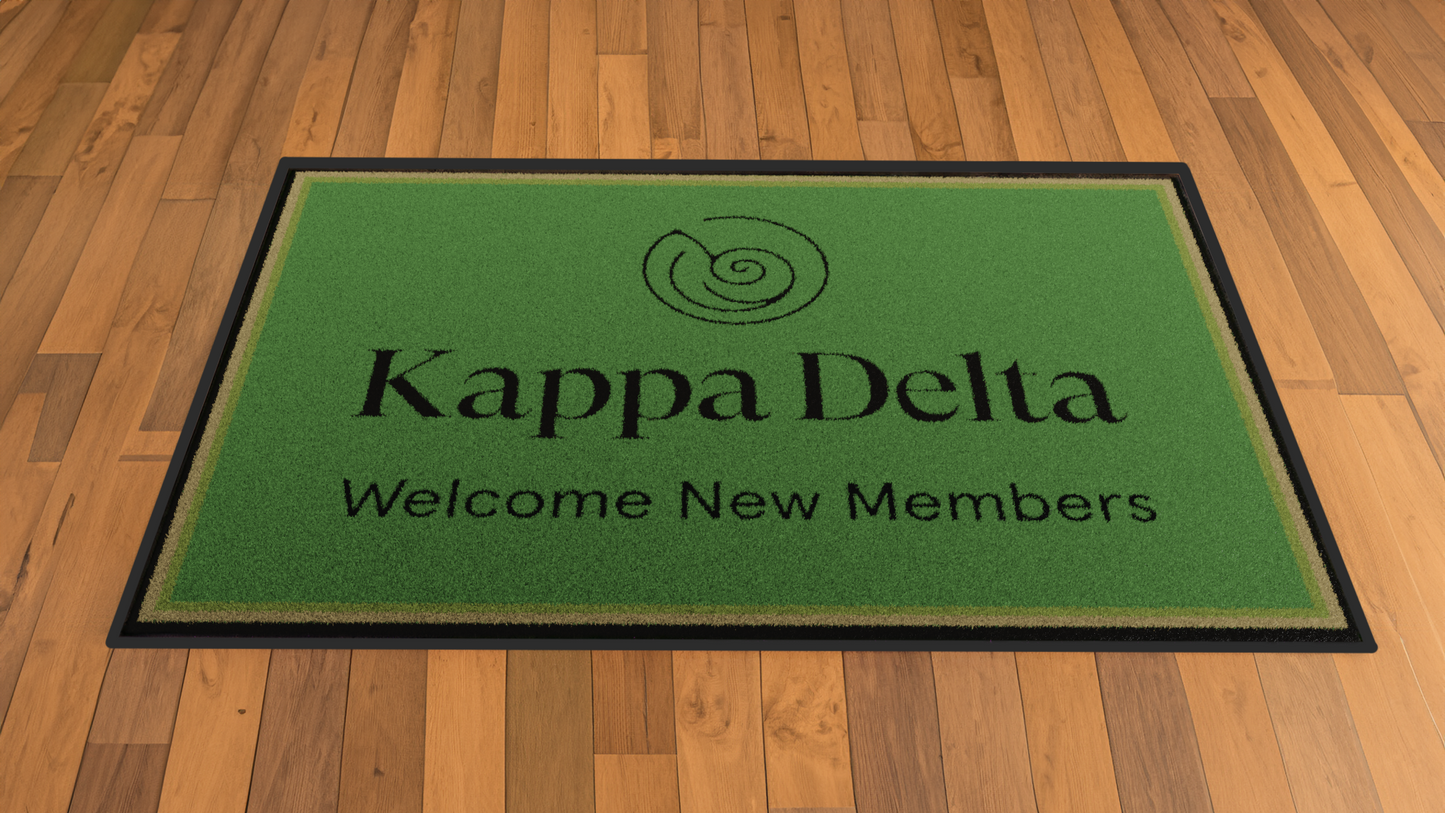 Kappa Delta "New Members" Mat (4' x 6')