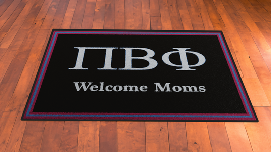 Pi Beta Phi "Moms" Mat (4' x 6') - Greek-Rugs.com