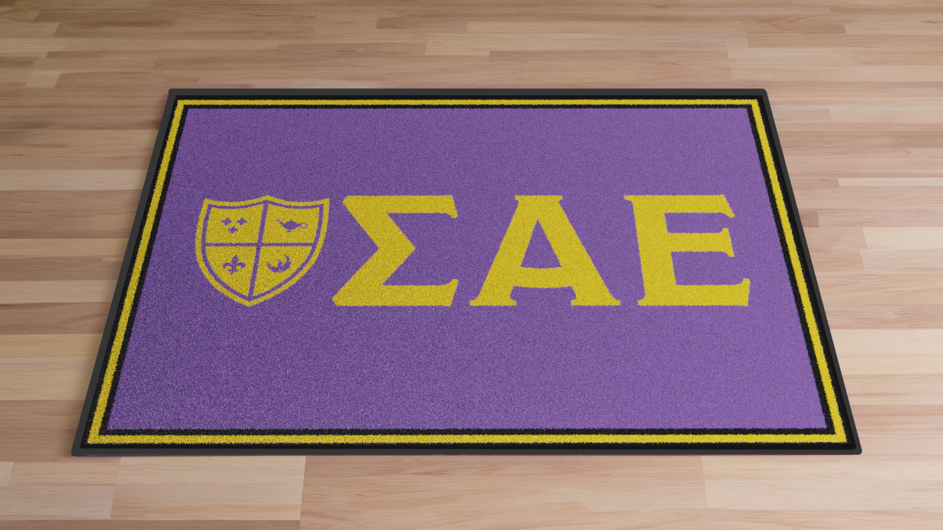 Sigma Alpha Epsilon "Letters" Mat (4' x 6') - Greek-Rugs.com