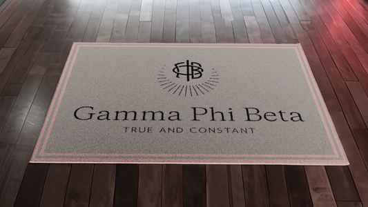 Gamma Phi Beta "Spirit" Rug (5'4" x  7'8")