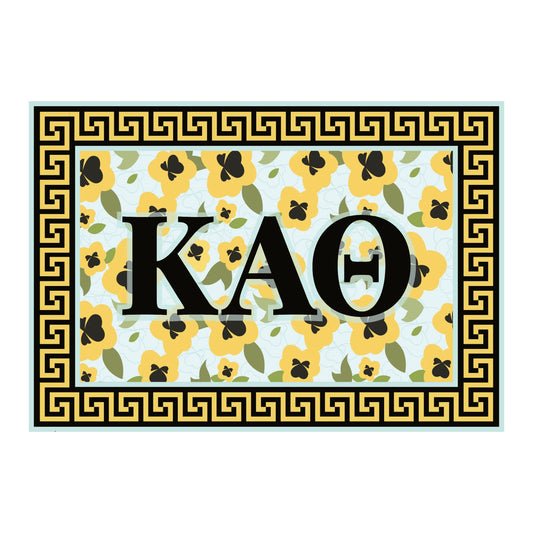 Kappa Alpha Theta Rug- Letters