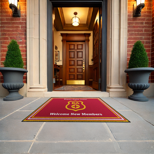 Kappa Alpha Order "New Members" Mat (4' x 6') - Greek-Rugs.com