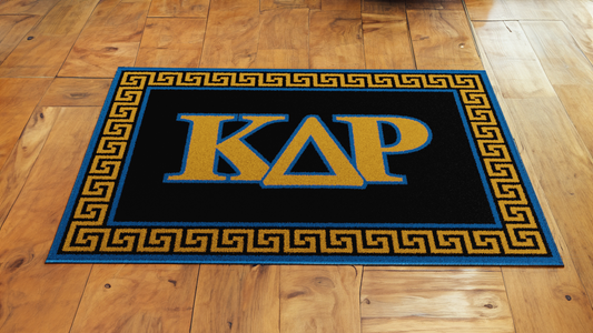 Kappa Delta Rho "Letters" Rug (5'4" x  7'8") - Greek-Rugs.com