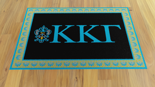 Kappa Kappa Gamma "Spirit" Rug (7'8" x 10'9") - Greek-Rugs.com
