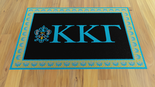 Kappa Kappa Gamma "Spirit" Rug (5'4" x  7'8")