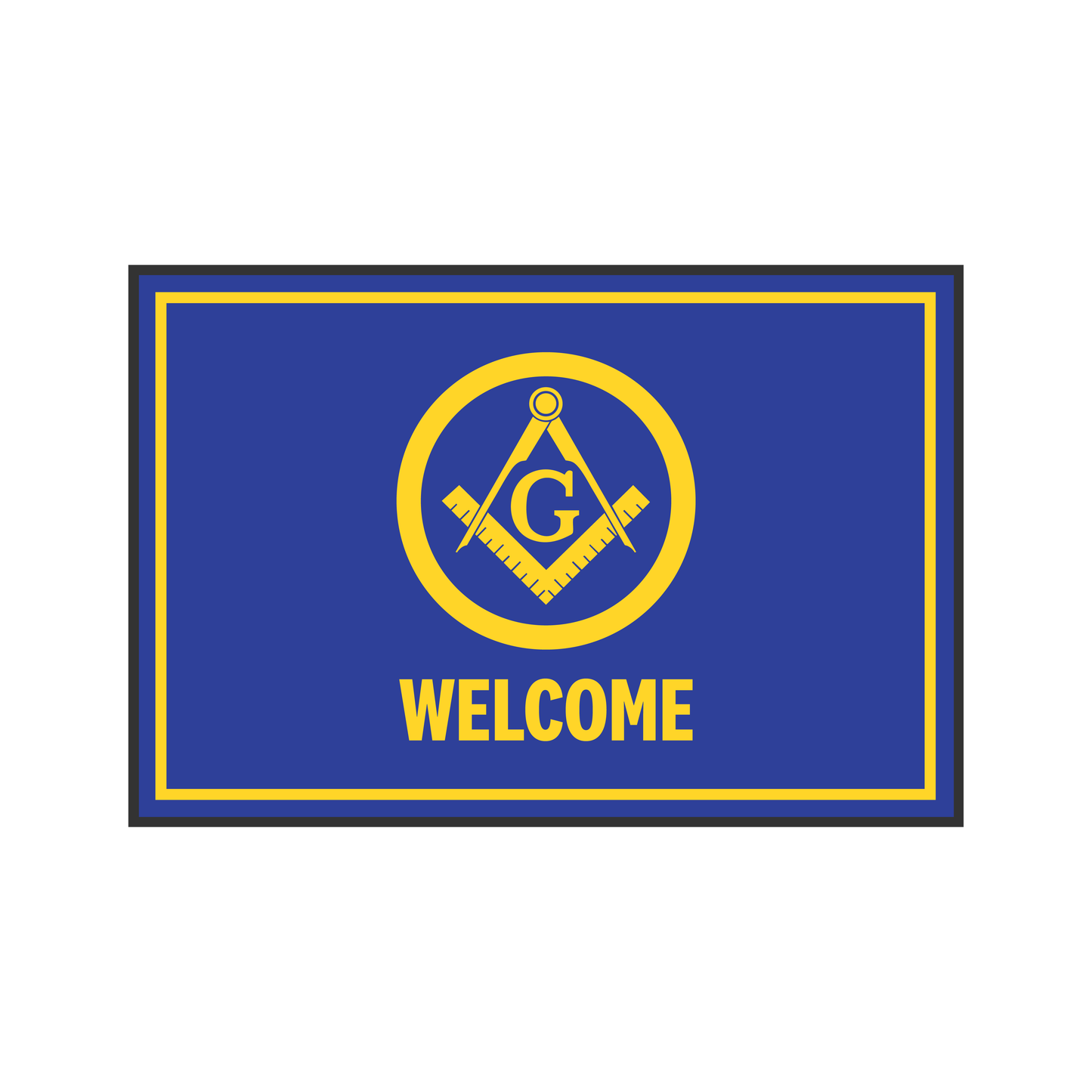 Freemason Welcome Mat