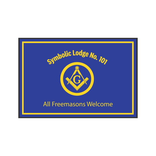 "All Freemasons Welcome" Mat