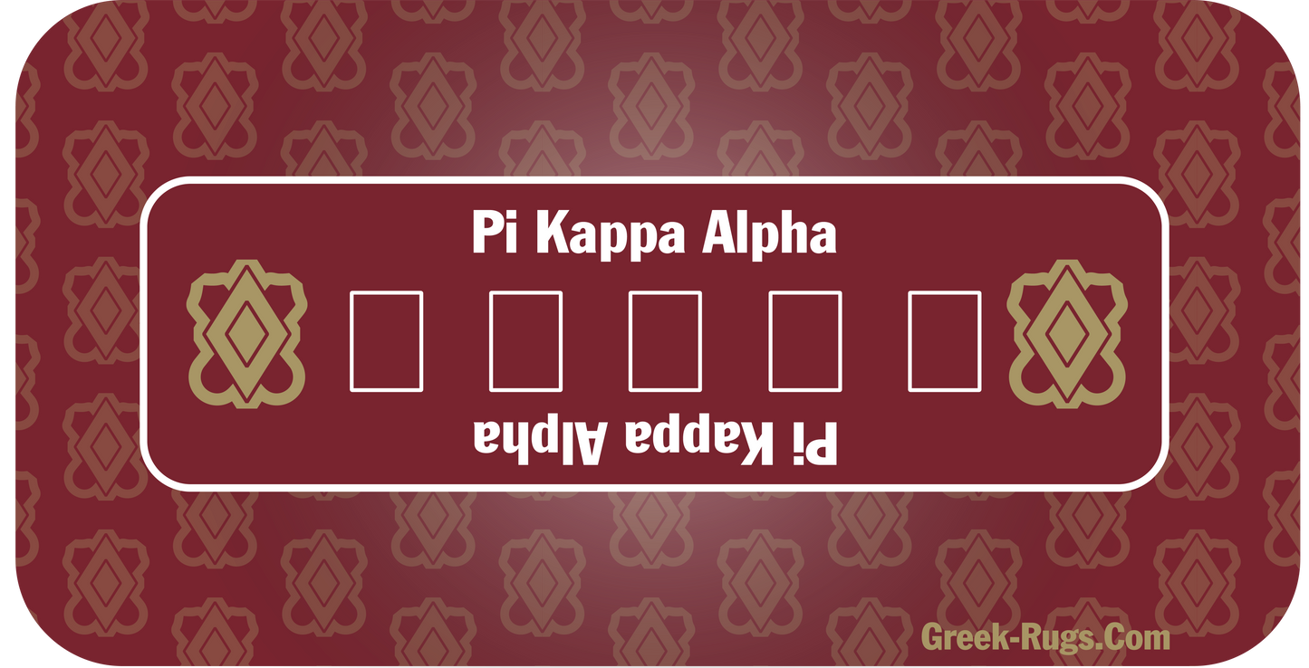 Pi Kappa Alpha Poker Mat