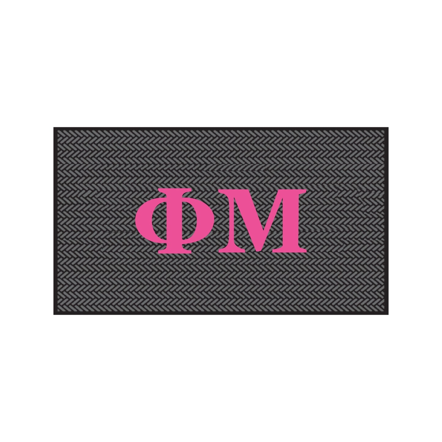 Phi Mu Scraper Mat- Letters