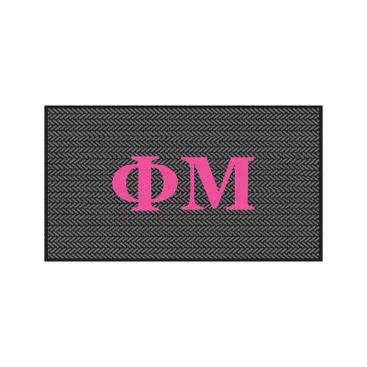 Phi Mu Scraper Mat- Letters