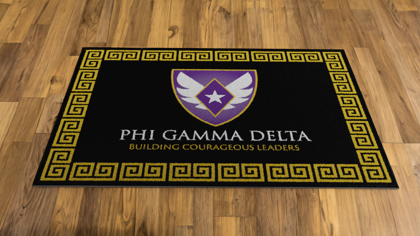 Phi Gamma Delta "Spirit" Rug (5'4" x  7'8") - Greek-Rugs.com