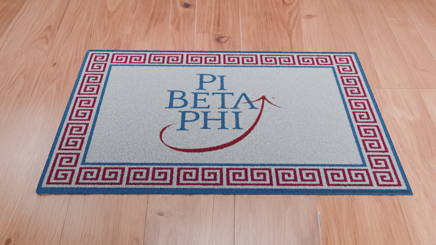 Pi Beta Phi "Spirit" Rug (3'10" x 5'4") - Greek-Rugs.com