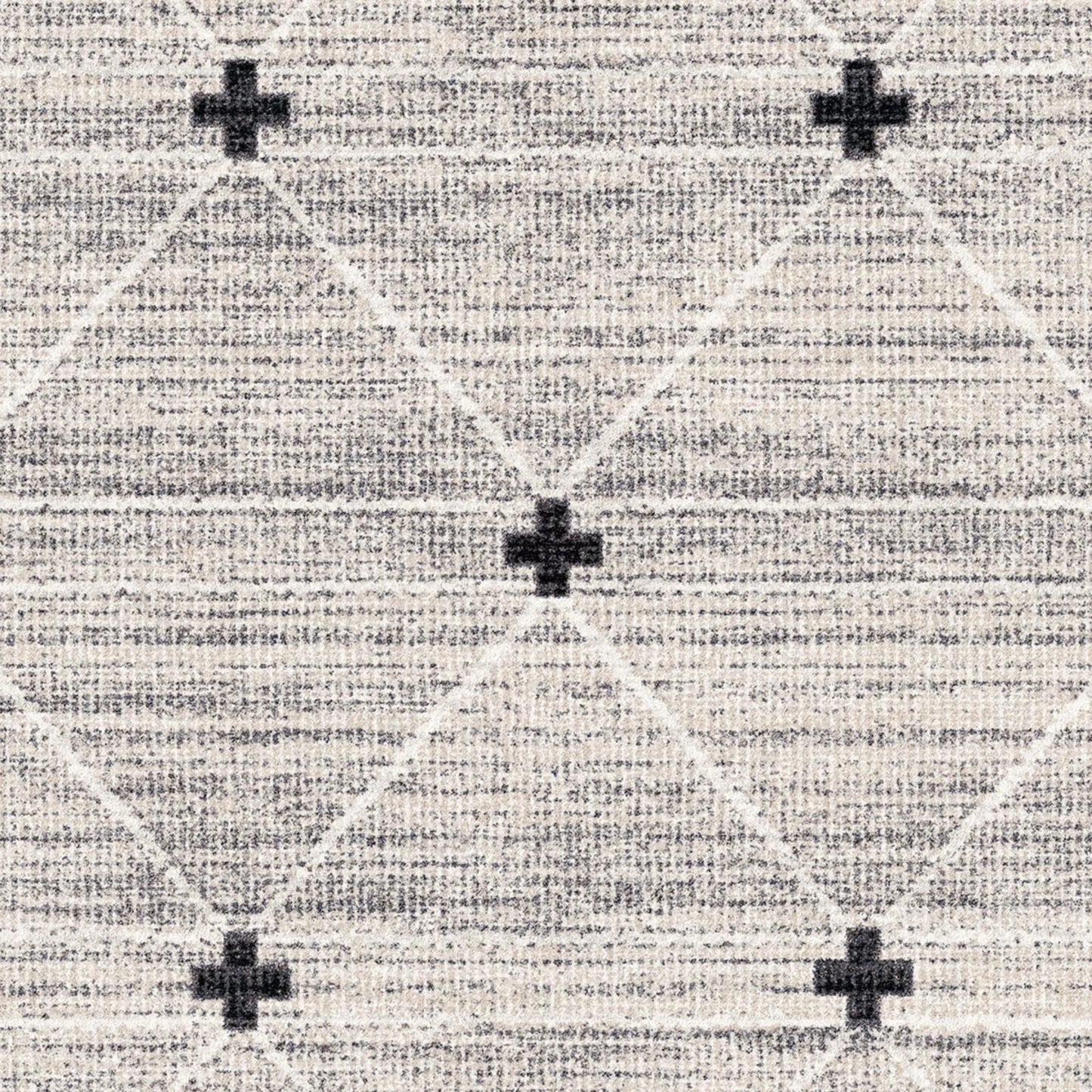 "Cross - Charcoal" Rug