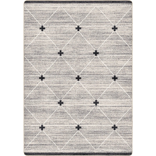 "Cross - Charcoal" Rug