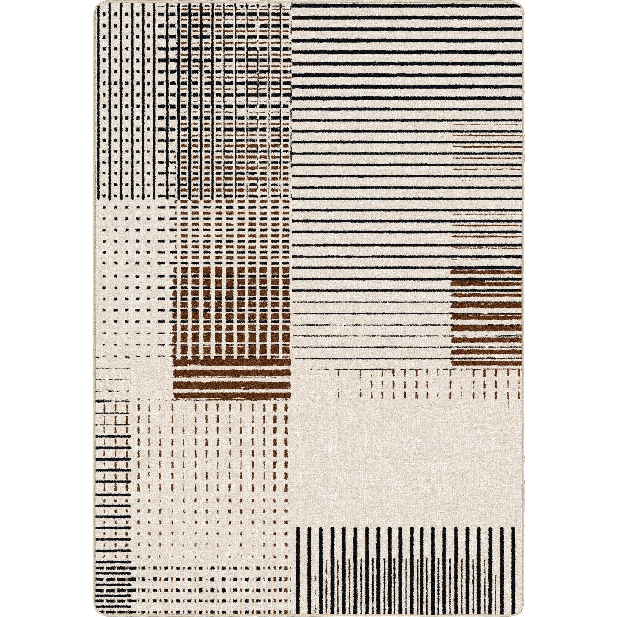 Interlocking Two Rugs Unbranded Rug- Sepia Interlock – Greek-Rugs.com