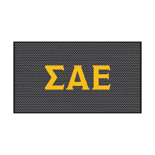 Sigma Alpha Epsilon Scraper Mat- Letters
