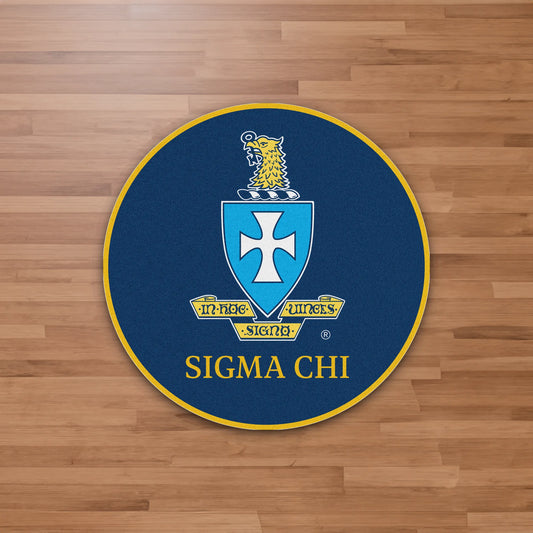 Sigma Chi "Circle Crest" Rug (4' x 4')
