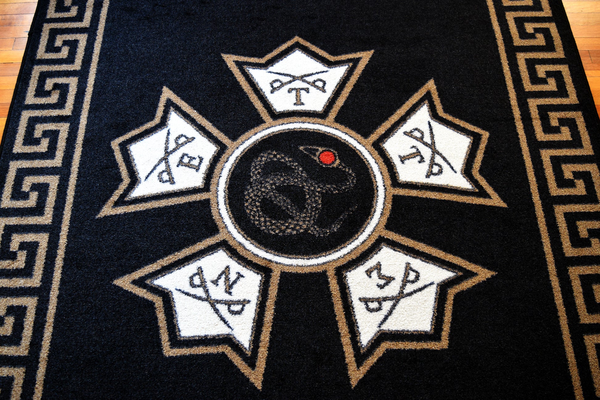 Sigma Nu "Spirit" Rug (5'4" x  7'8") - Greek-Rugs.com