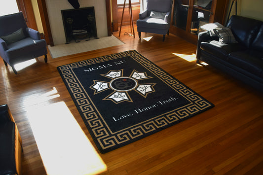 Sigma Nu "Spirit" Rug (5'4" x  7'8") - Greek-Rugs.com