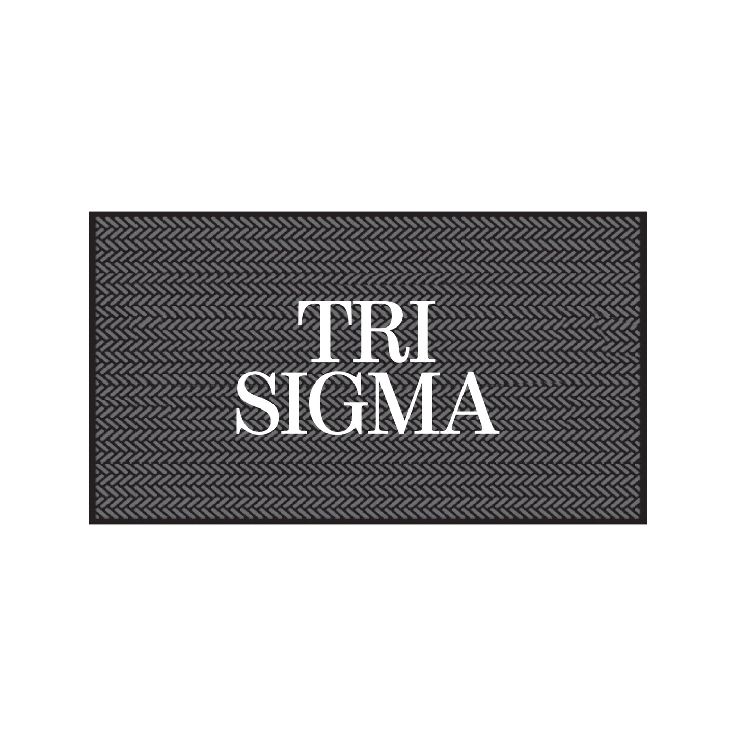 Sigma Sigma Sigma Scraper Mat- Letters