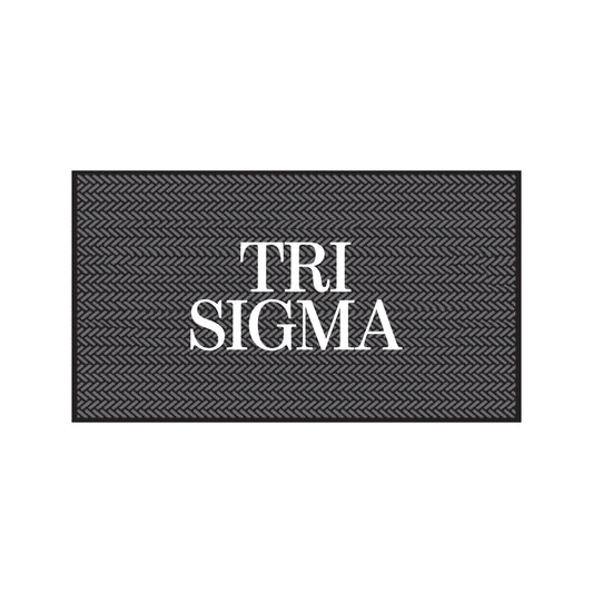 Sigma Sigma Sigma Scraper Mat- Letters