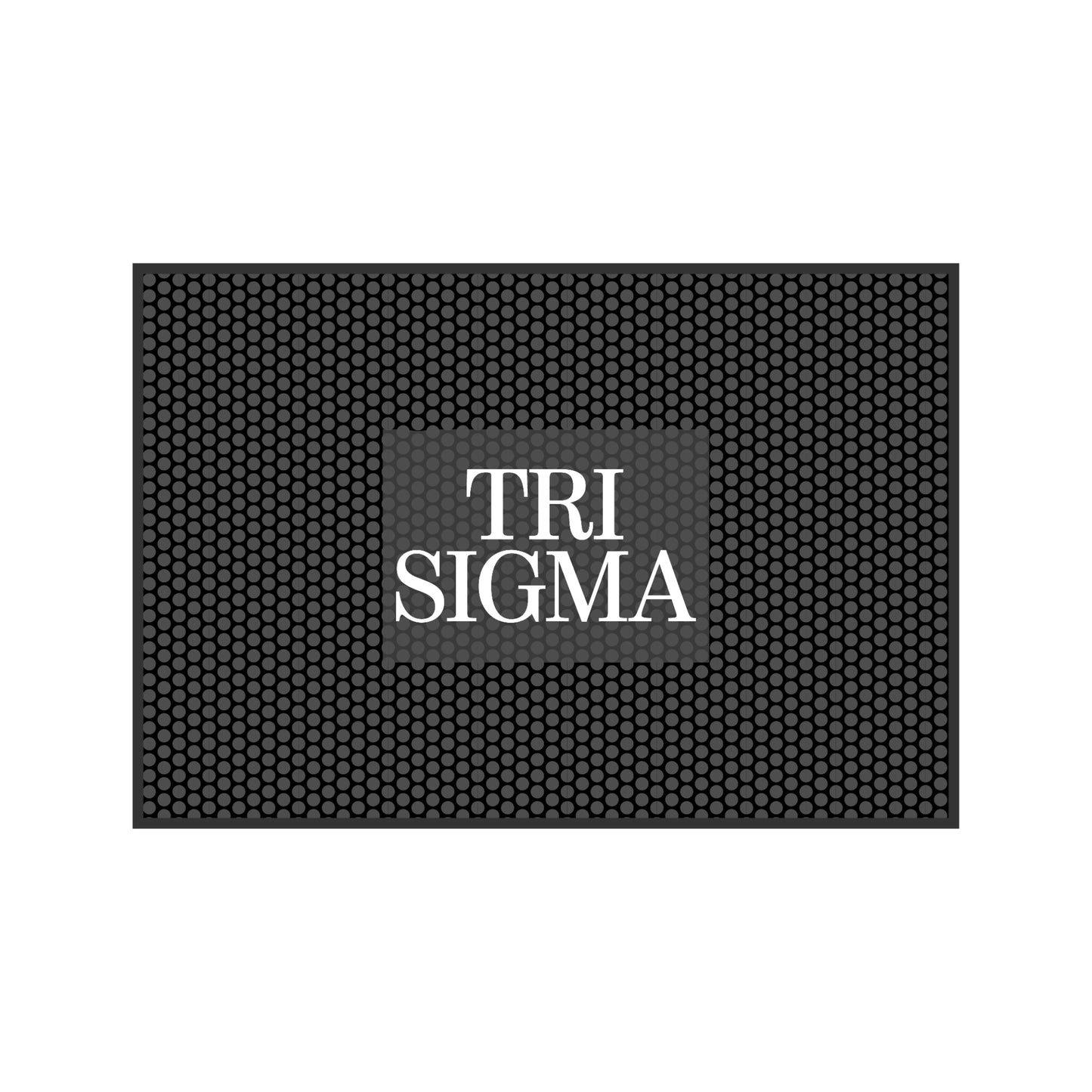 Sigma Sigma Sigma Scraper Mat- Letters
