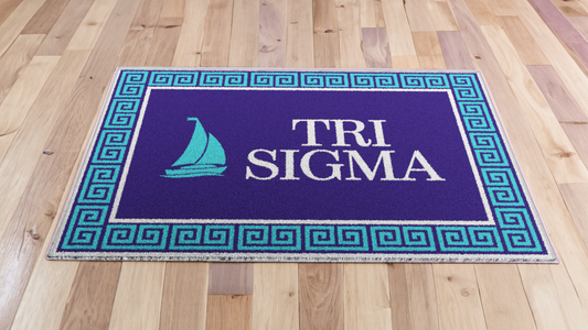 Sigma Sigma Sigma "Sailboat" Rug (3'10" x 5'4")